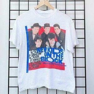 Vintage 1989 New Kids On The Block Hangin Tough Tour Unisex Tshirt